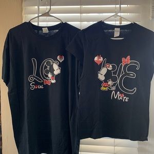 Disney Mickey and Minnie Matching T-shirt Set